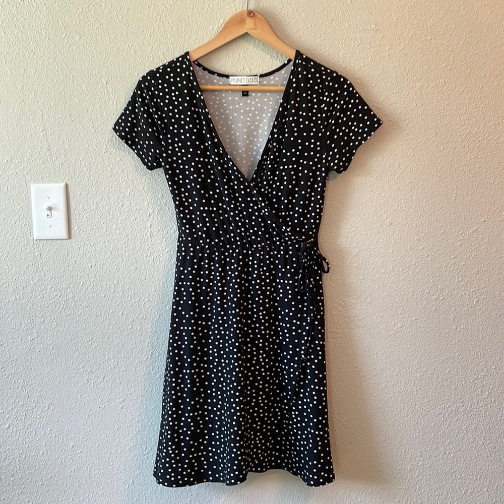 POLKA DOT WRAP DRESS